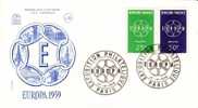 FRANCE FDC YVERT 1218/19 EUROPA 1959 PARIS - 1959