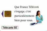 ENGAGEMENT FRANCE TELECOM 50U GEM 12.95 ETAT COURANT (traces Très Légères) - 1995