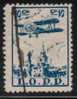 POLAND 1925 LOPP L.O.P.P. REVENUE POLISH NATIONAL AIR & ANTI-GAS DEFENCE LEAGUE FUND LABEL WARSAW 10 GR BLUE - Revenue Stamps