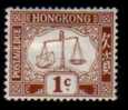 HONG KONG   Scott   #  J 1*  VF MINT Hinged - Timbres-taxe