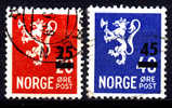 NORVEGE - Yvert - 309/10 - Cote 1.05 € - Sellos