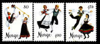 NORVEGE - Yvert - 675/77* - Cote 1.50 € - Tanz
