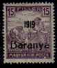 HUNGARY   Scott   #  7N 16**  F-VF MINT NH - Baranya