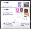 BOL1447 - SVEZIA : SAS 1st NOSTOP FLIGHT STOCKHOLM MADRID - Cartas & Documentos