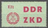 DDR / R.D.A. / GDR 1963 Laufkontrollzettel ZKD (Dienst C)  Michel 4 Postfrisch/neuf/MNH - Otros & Sin Clasificación