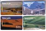 LANDSCAPES - Set Of 4.cards * New Zealand - NZ - Nouvelle-zelande - GPT System - Paysage - Landscape Paysages - Nueva Zelanda