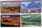 LANDSCAPES - Set Of 4.cards * New Zealand - NZ - Nouvelle-zelande - GPT System - Paysage - Landscape Paysages - Nieuw-Zeeland