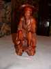 PERSONNAGE EN BOIS SCULPTE EXTREME ORIENT MODERNE - MANDARIN ? - Art Asiatique