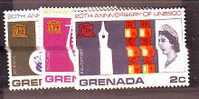 642 Grenada: 20th Anniversary Unesco YT 219/21 - UNESCO