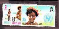 646 Gilbert And Ellice Islands: 2th Anniversary Unicef YT 188/90 - UNICEF