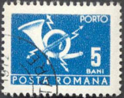 Pays : 410 (Roumanie : République Socialiste)  Yvert Et Tellier N° : Tx   128 A Droite (o) / Michel 114 B - Port Dû (Taxe)