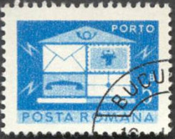 Pays : 410 (Roumanie : République Socialiste)  Yvert Et Tellier N° : Tx   133 Gauche (o) / Michel RO P 119 A - Postage Due