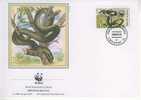 W0659 Elaphe Longissima Couleuvre D´Esculape Moldavie 1993 WWF FDC Premier Jour - Snakes