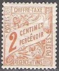 Tunisie 1901 Michel Taxe 27 Neuf * Cote (2005) 1.20 Euro Chiffre Sur Bande - Impuestos
