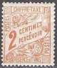 Tunisie 1901 Michel Taxe 27 Neuf * Cote (2005) 1.20 Euro Chiffre Sur Bande - Postage Due