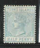 Turks Island 1882 Queen Victoria 1/2p Mint - Turks E Caicos