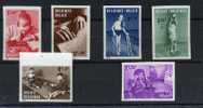 Belgique HANDICAPES Enfants  REEDUCATION 1962  NON DENTELES  IMPERFORATED SET - Behinderungen