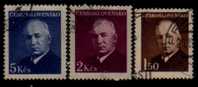 CZECHOSLOVAKIA   Scott   #  340-2  F-VF USED - Used Stamps