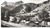 Cpsm Dentelé Noir Et Blanc  LES CONTAMINES Le Plateau De Montjoie Et Le Col Du Joly Depuis La Frasse - Les Contamines-Montjoie