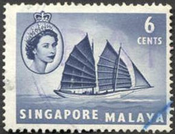 Pays : 441 (Singapour : Colonie Britannique)  Yvert Et Tellier N° : 32 (o) ; SG SG 42 - Singapour (...-1959)