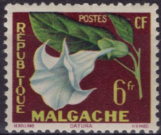 MADAGASCAR Poste 336 ** Fleur Blume Flower : Datura - Madagaskar (1960-...)
