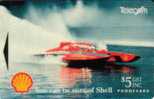 NEW ZEALAND $5  SHELL  MOTOR BOAT  RACING  SPORT SPONSOR  PETROL COMPANY ADD CARD   MINT GPT  NZ-A-13   SOLD AT PREMIUM - Nieuw-Zeeland