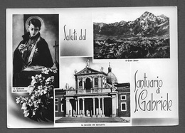 SAN GABRIELE DELL'ADDOLORATA (TE) - 1957 - Saluti Dal Santuario - 3 Vedute - Viaggiata - In Buone Condizioni - DC0182. - Otros & Sin Clasificación