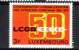 LUXEMBOURG MNH** MICHEL 827 €0.30 CONFEDERATION LUXEMBOURGOISE DES SYNDICATS CHRETIENS - Neufs