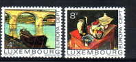 LUXEMBOURG MNH** MICHEL 904/05 €6.00 EUROPA 1975 PONT REMICH NICO KLOPP NATURE MORTE JOSEPH KUTTER - 1975