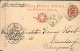 ITALIE Carte Postale Avec Timbre Préimprimé (1902) - Postwaardestukken