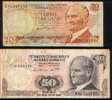 TURQUIE - Lot De 2 Billets (1970) - Turquie