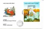 HONGARY FDC MICHEL BL 146 A, 146 B €61.00 BIRDS OISEAUX EGRETTA ALBA - Cicogne & Ciconiformi