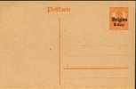 P155-010 - Entier Postal - Carte Postale Occupation Allemande N° 10 - 8 Cent. Sur 7.5 Pfennig Orange De XI-1916 - OC1/25 Governo Generale