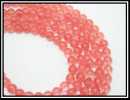 Lot 6 Perles En Véritable Quartz Cerise 6mm - Perles