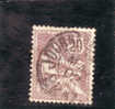 Francia - N. 126  Used (UNI)  20c  Bruno Lilla   Allegoria Tipo "Mouchon" Modificato - Used Stamps