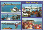 LOCTUDY Le Port Et La Plage - Carte Multivues - Oblitéré LOCTUDY, Son Climat, Son Port, Ses Plages 11/08/1987 - Loctudy