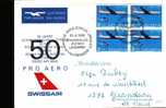 Fdc Transports > Autres (Air)  Suisse 1969 Pro Aero Swissair - Other (Air)
