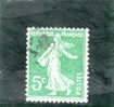 Francia N. 137 Used (UNI) 5c  Verde   Seminatrice Senza Globo, Fondo Unito - Tipo II - Used Stamps