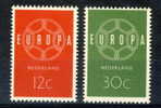 NETHERLAND MNH** MICHEL 735/36 EUROPA 1959 - 1959