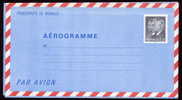 Monaco Aérogramme Neuf Rainier + Albert 3,70 Noir - Postal Stationery