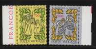 VATICAN 1982 -  N° YT 726**  727**     -    Bord De Feuille - Unused Stamps