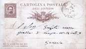 CAMPOMORONE - Anno 1887 - Interi Postali