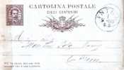 INTRA - Anno 1883 - Postwaardestukken