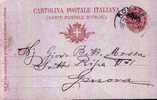 MASSA MARITTIMA - Anno 1898.- - Entero Postal
