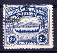 876 - SOLOMON ISLANDS , Il 2p. Blue N. 3 Usato - Isole Salomone (...-1978)