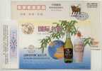 China 1996 Shanxi Xinghu Cun Company Advertising Pre-stamped Card Famous Chinese Wine Fenjiu And Zhuyeqing - Wines & Alcohols