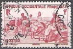 Afrique Occidentale Française 1947 Michel 40 O Cote (2001) 0.40 € Caravane D'ânes Cachet Rond - Usati