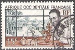 Afrique Occidentale Française 1953 Michel 64 O Cote (2001) 0.30 € Laborantin Cachet Rond - Usati