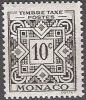 Monaco 1946 Michel Taxe 29 Neuf * Cote (2008) 0.20 Euro Chiffre - Impuesto