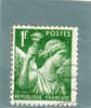 Francia - N.  432  Used (UNI) 1939-41 - 1939-44 Iris